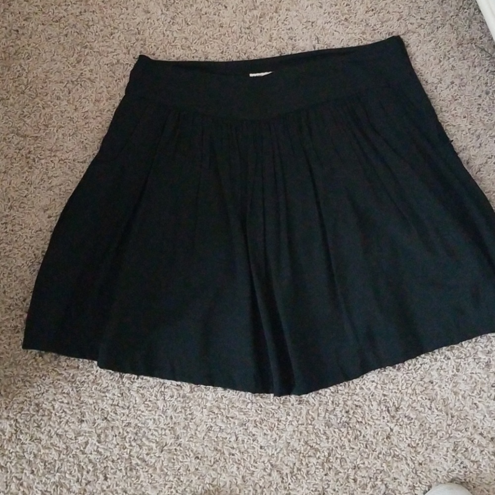 Forever Black Pleated Skirt